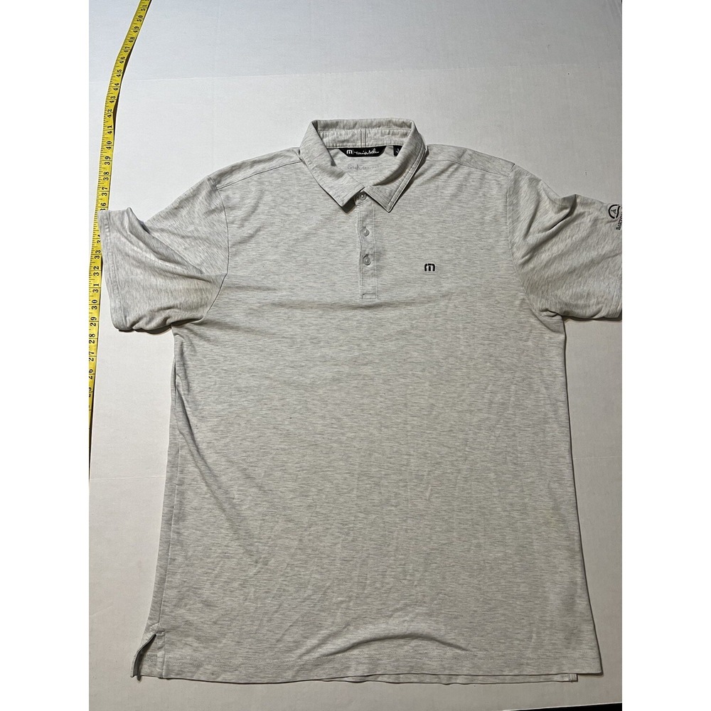 Travis Mathew Golf Polo Shirt Pima Cotton Blend Men's Large Barton Creek Logo